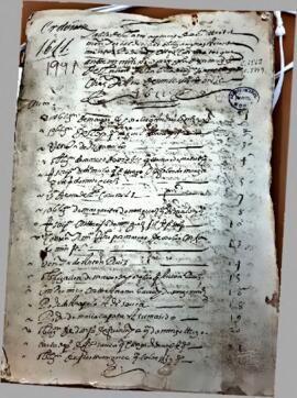 Escrituras del Escribano de S. M.  Martín Ordoñez