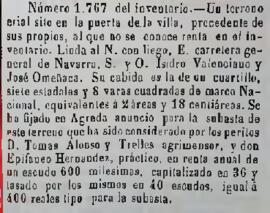 Tierra de secano en la Puerta de la Villa de Ágreda
