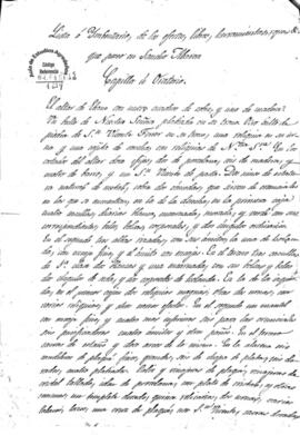 Lista o Inventario, de los efectos, libros, herramientas, ropas que poseo en Sancho Abarca
