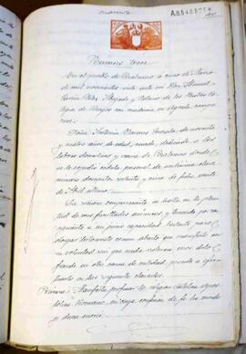 Testamento de Antonia Navarro Gonzalo