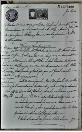 Venta de una casa propiedad de Rafael Cervello Cosentino