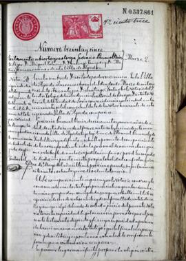 Testamento abierto otorgado por Gregorio Pascual Ruiz