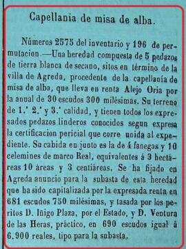 Heredad de 5 pedazos de tierras de secano en Ágreda (Soria)