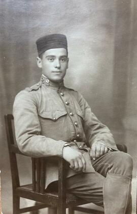 Retrato con uniforme militar de Esteban Sevillano Calvo