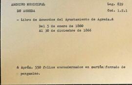 Libro de acuerdos del Ayuntamiento de la Villa de Ágreda