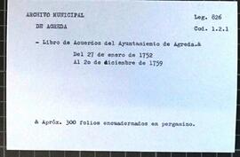 Libro de acuerdos del Ayuntamiento de la Villa de Ágreda