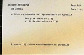 Libro de acuerdos del Ayuntamiento de la Villa de Ágreda