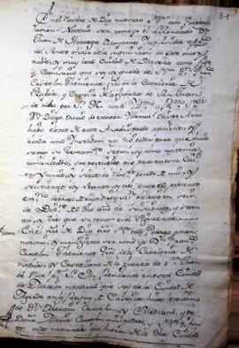 Capellanía fundado por D. Francisco de González de Castejon (Castellano de Ulúa)
