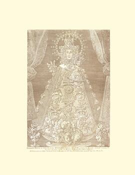 Estampa "verdadero retrato" a Devoción del Sr. Marqués de Velamazán. Indulgencia Sr. Ca...