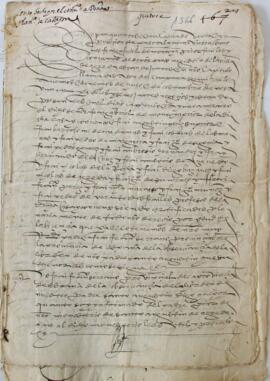 Censo de 1700 ducados tomados por el Convento de San Agustín de  Dª. Francisca de Castejón