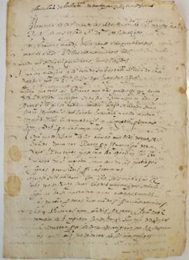 Memoria de las claúsulas del testamento del Sr. Martín González de Castejón Sr. de Velamazán