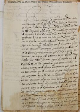 Instrucción de 20/04/1738 para hacer un nuevo valoramiento de todas las rentas sujetas a la contr...