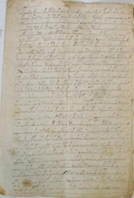 Pedimento testamentaria de Fray Joseph Huici