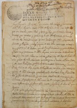 Escritura de arrendamiento de los beneficios de los lugares de Huetos y Ruguilla por la que pagan...