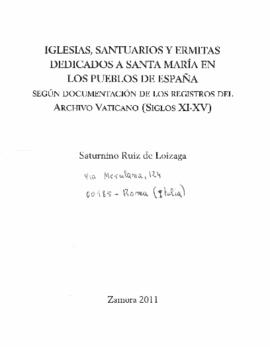 Reedificación de la iglesia de Santa María de la Peña
