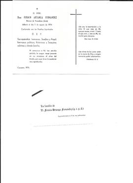 Artanga Fernández, Fermín