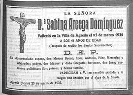 Arcega Domínguez, Sabina